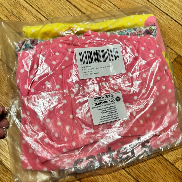 Brand New Simple Joy by Carters 3 Pack Romper, Sunsuit, and Dress Pack - Picture 7 of 7